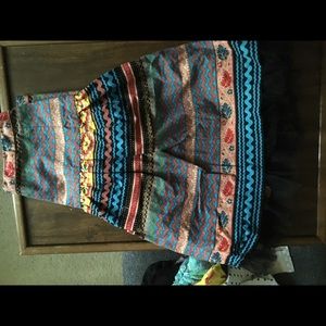 Cute multi colored mini skirt
